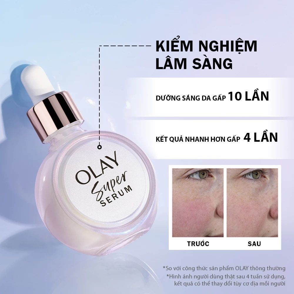 Ảnh 48 của Kem dưỡng ẩm, Serum OLAY LUMINOUS NIACINAMIDE + VITAMIN C mờ vết thâm, đốm nâu, sáng da 50g.