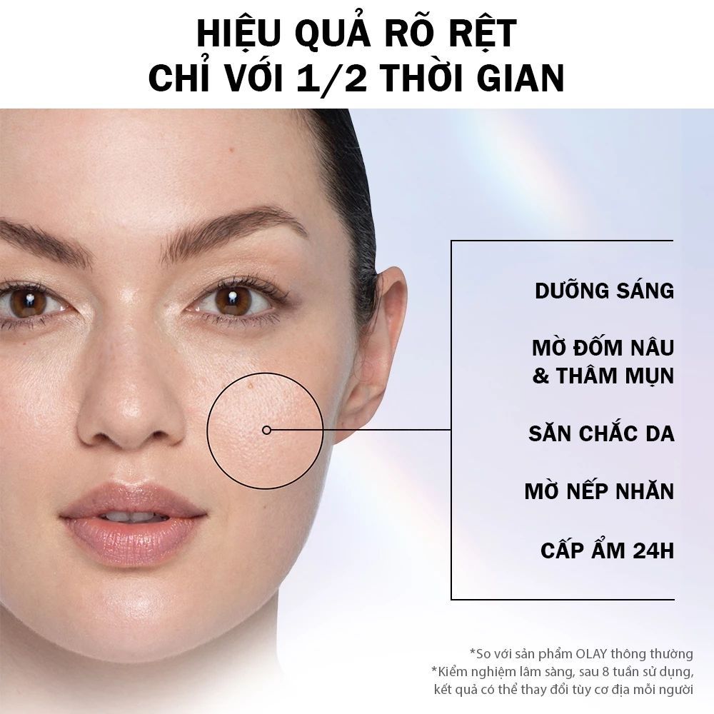Ảnh 27 của Kem dưỡng ẩm, Serum OLAY LUMINOUS NIACINAMIDE + VITAMIN C mờ vết thâm, đốm nâu, sáng da 50g.