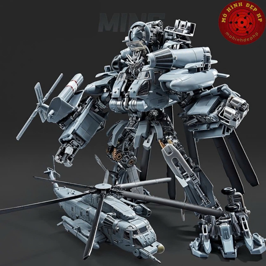 Mô hình robot Blackout biến thành máy bay 33cm W8086 M05