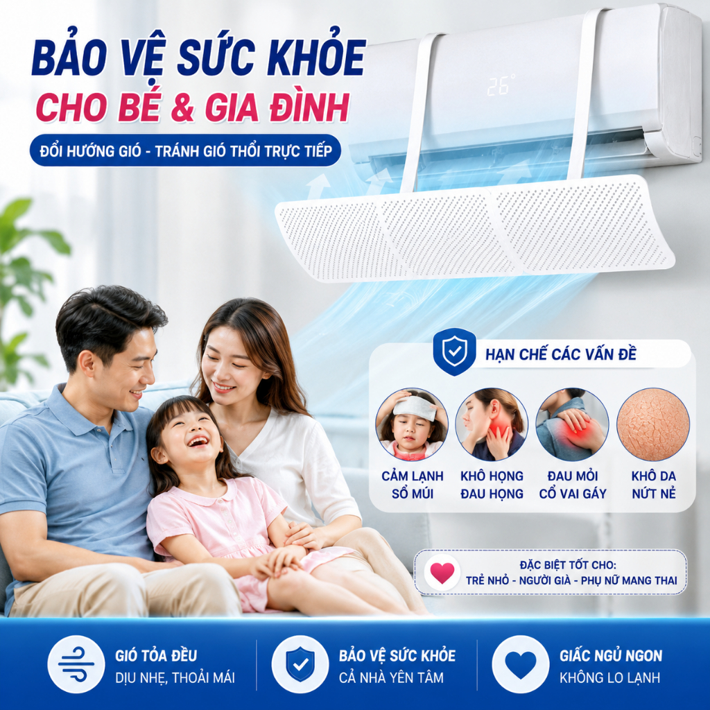 Tấm chắn gió điều hòa 🌸FREESHIP🌸 tấm chắn đổi hướng gió điều hòa máy lạnh có thể điều chỉnh kích thước | BigBuy360 - bigbuy360.vn
