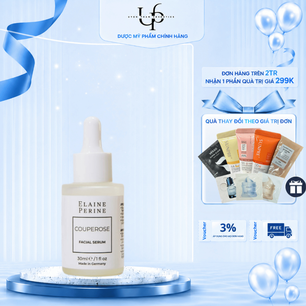 [Công Ty] ELAINE PERINE Couperose Facial Serum – Serum Làm Dịu Da Nhạy Cảm 30ml
