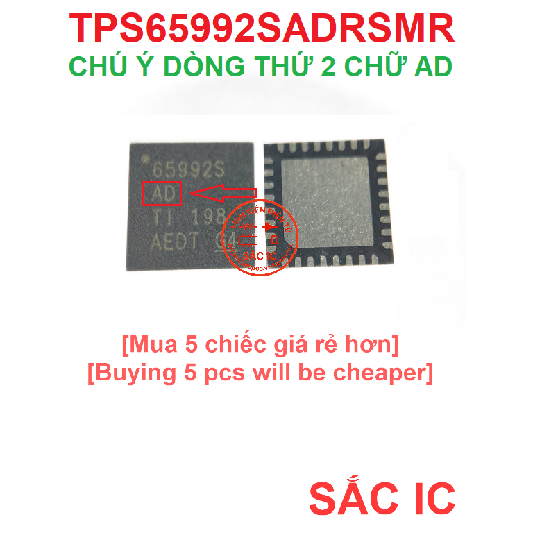 [TPS109] TPS65992SADRSMR P65992S 65992 ic nguồn trên bo mạch - Mới nguyên bản - Original NEW