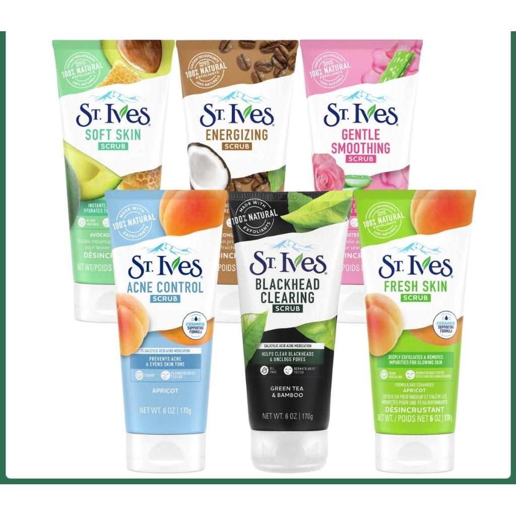 Sữa rửa mặt tẩy tế bào chết St Ives trà xanh Sữa Rửa Mặt ST.Ives Tẩy Tế Bào Chết 170g Của Mỹ