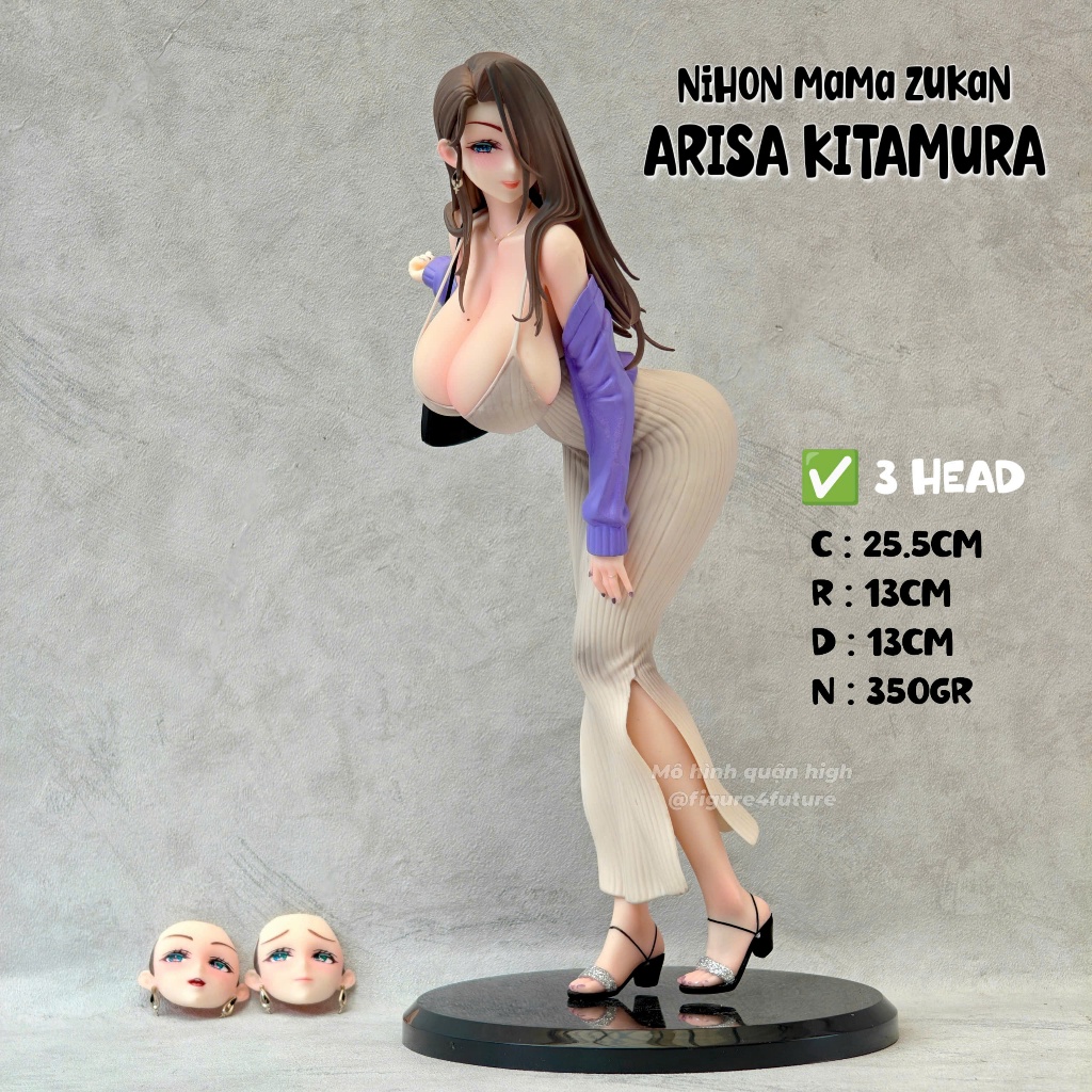 Mô hình cô gái vó tu Arisa Kitamura trong anime Nihon mama Zukan chiều cao 26cm - Mô hình Kitamura