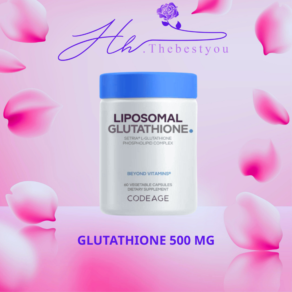 Viên uống trắng da Codeage Liposomal Glutathione 500mg