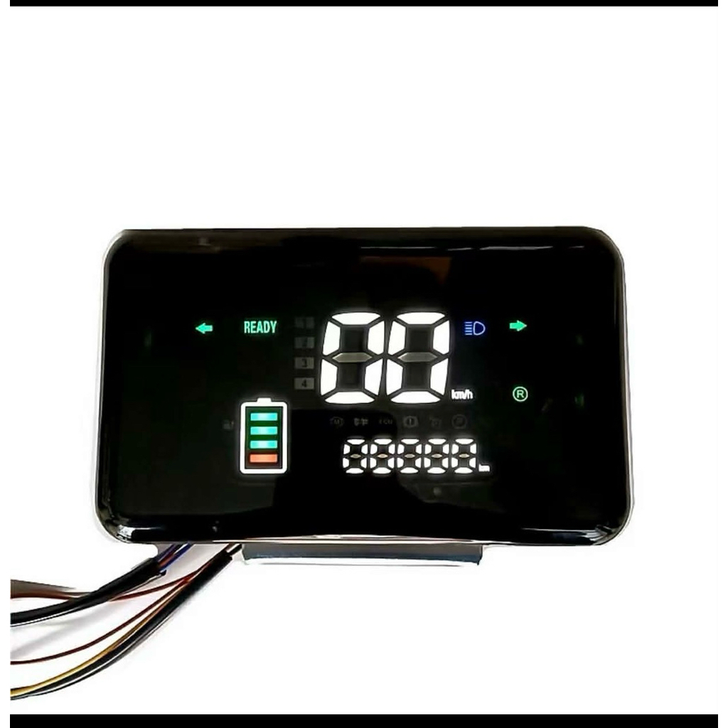 đồng hồ ô vuông báo tốc độ xe điện 48v-60v dành cho xe điện 133,phù hợp mọi ic,màn hình hiển thị cực