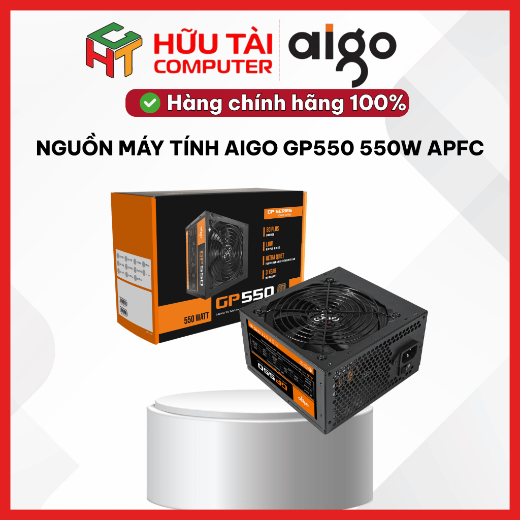 NGUỒN MÁY TÍNH AIGO GP550 550W APFC