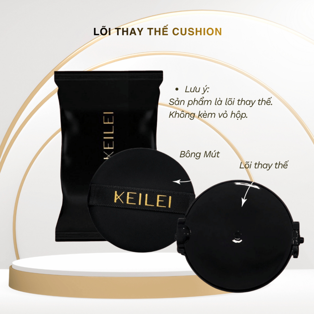Lõi Phấn Nước Đa Năng 3in1 KEILEI - 3In1 Radiance Cushion - CHỈ CÓ LÕI, KHÔNG BAO GỒM HỘP GƯƠNG,chọn