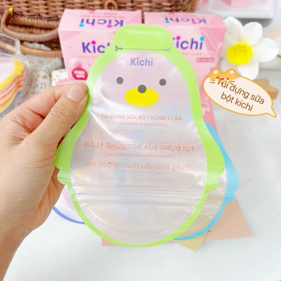 Túi trữ sữa bột Kichi hộp 30 túi đựng 50gram