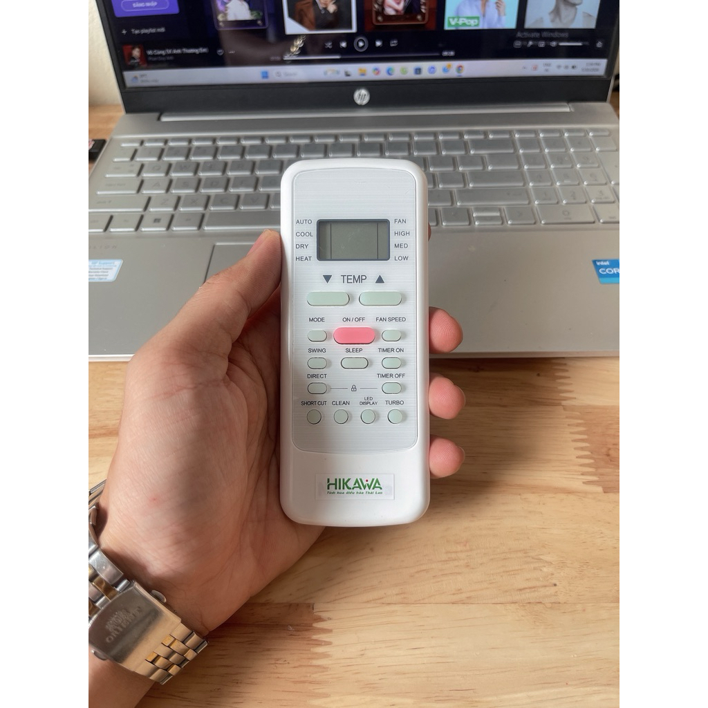 Remote Điều khiển điều hoà máy lạnh Hikawa hàng Zin hãng