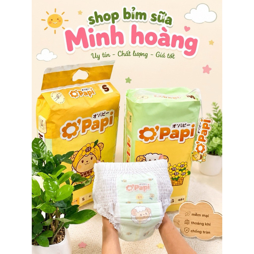 combo 4 bịch bỉm opapi full size từ nb-xxl