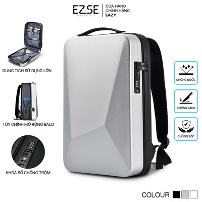 Balo laptop cao cấp chống sốc chống nước có khóa số bảo mật EAZY BLA06 , Balo đựng laptop 15.6 inch 17 inch