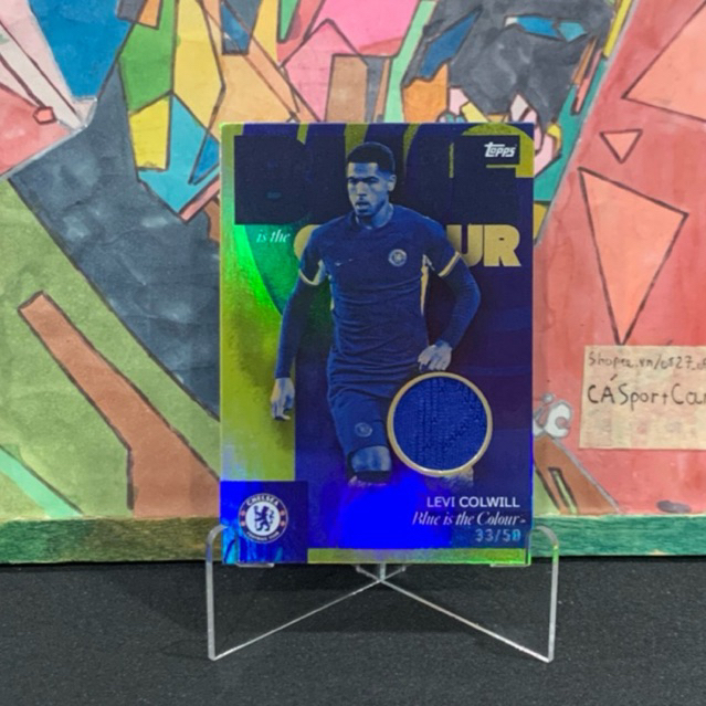 Thẻ mảnh áo Levi Colwill /50 | Player-Worn | TOPPS 2023/24 Chelsea FC Teamset