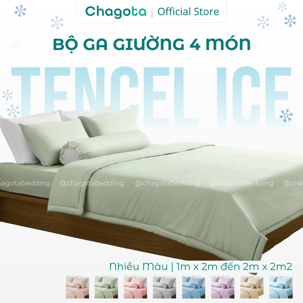 Bộ Chăn Ga Gối Lụa Silk Ice, Công Nghệ May Hiện Đại, Tone Màu Tối Giản, Đẹp Mắt 1mx2m Đến 2mx2m2