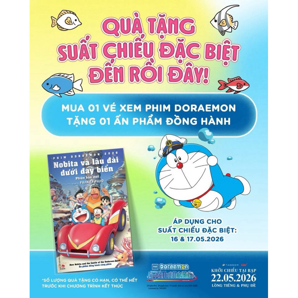 Quà tặng cgv Doraemon movie 45 2026