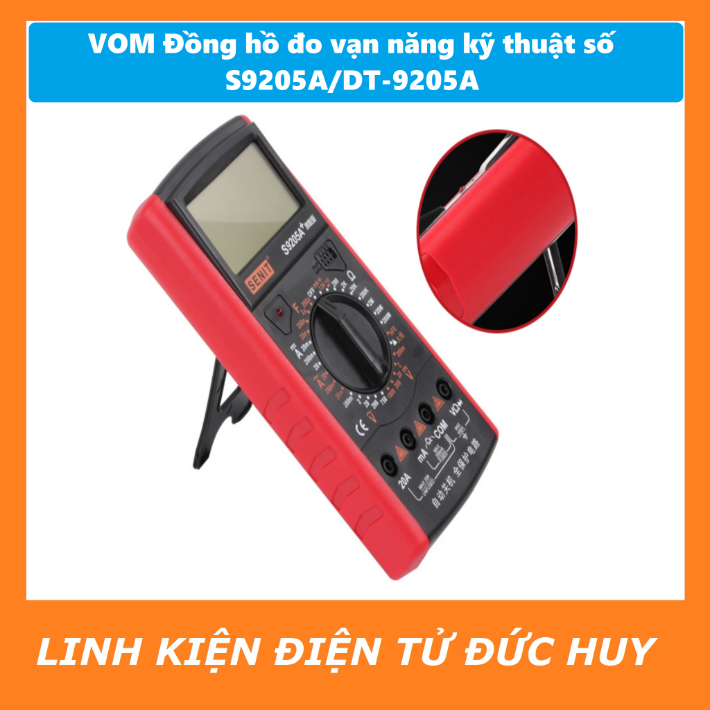 VOM Đồng hồ đo vạn năng điện tử kỹ thuật số S9205A/DT-9205A
