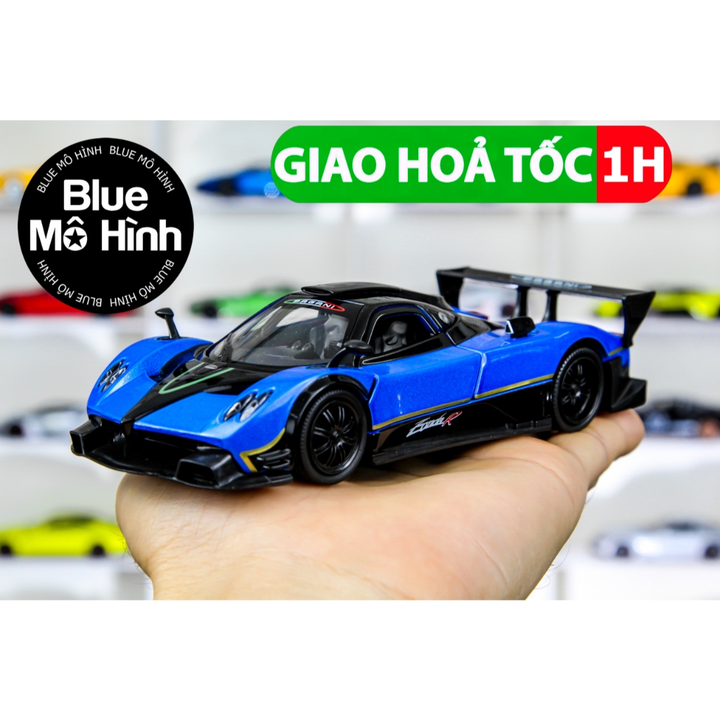 Xe mô hình Pagani Zonda R 1:32 Xanh dương