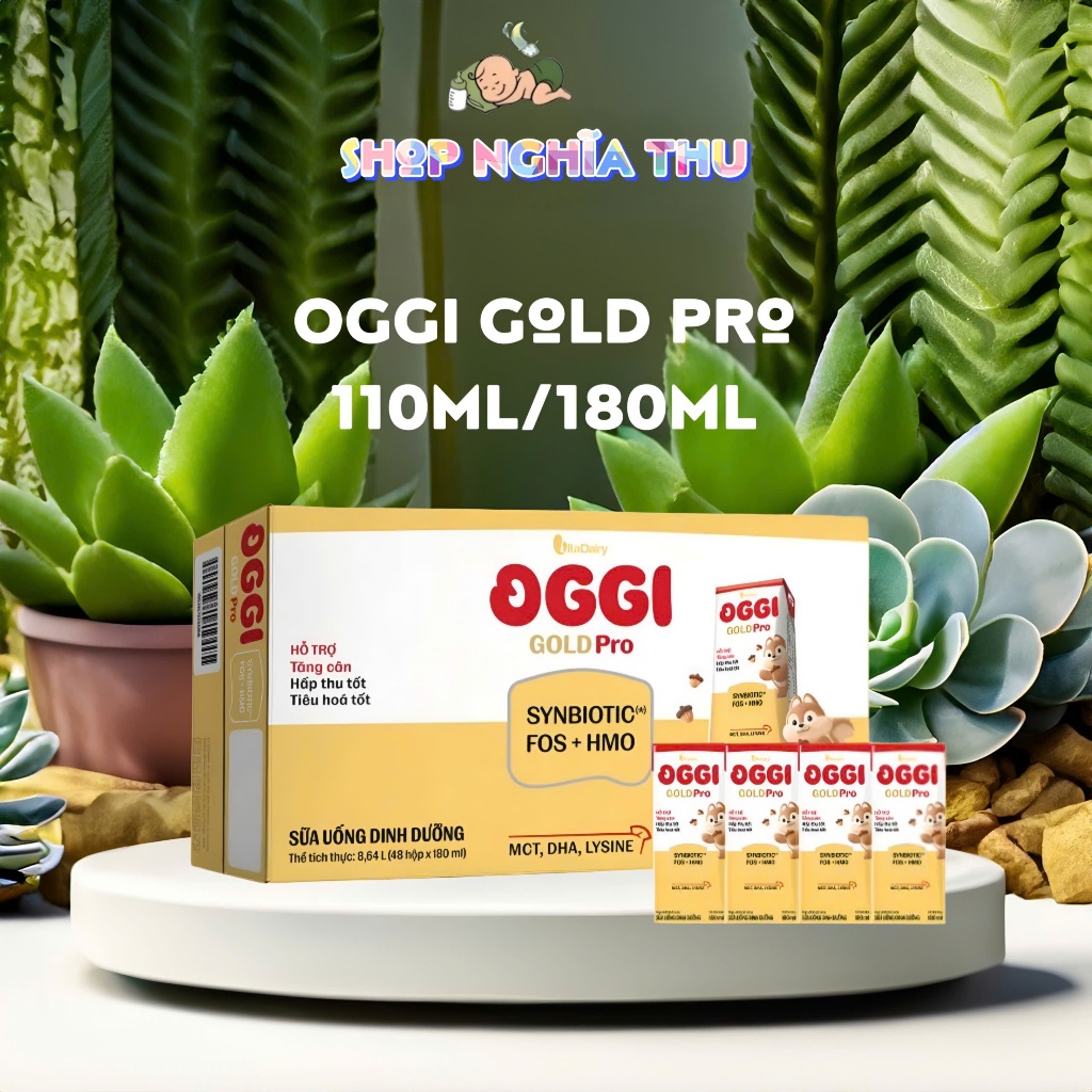 Vitadairy Oggi Gold Pro 110ml/180ml thùng 48 hộp
