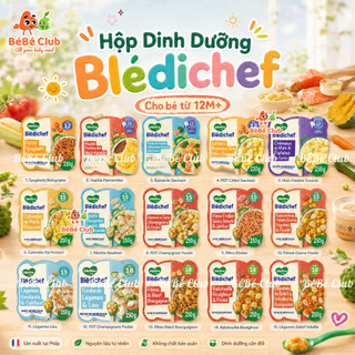 Bledina Bledichef Hộp Dinh Dưỡng Cho Bé 8M+ 12M+ 15M+ 18M+ Ăn Dặm Nội Địa Pháp