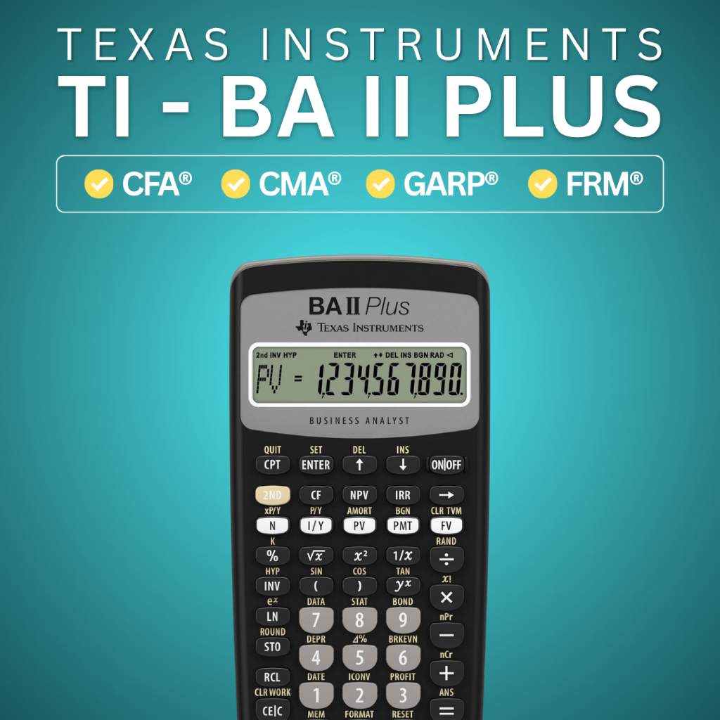 Máy tính tài chính CFA Texas Instruments TI BA II Plus