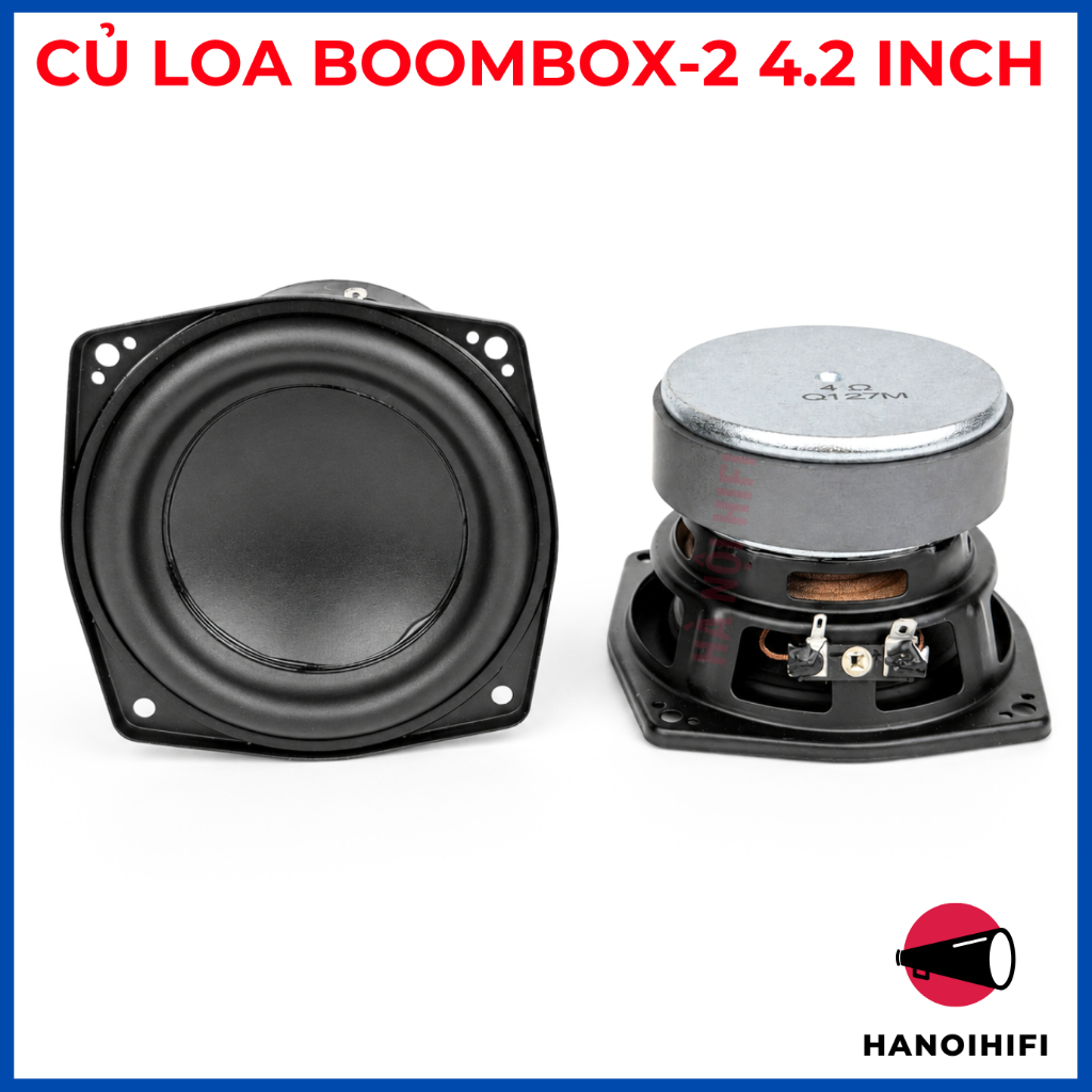 Củ loa mid bass 4.2 inch Boombox 2, bb2 bass cực mạnh hàng chuẩn đẹp thay thế loa, diy âm thanh