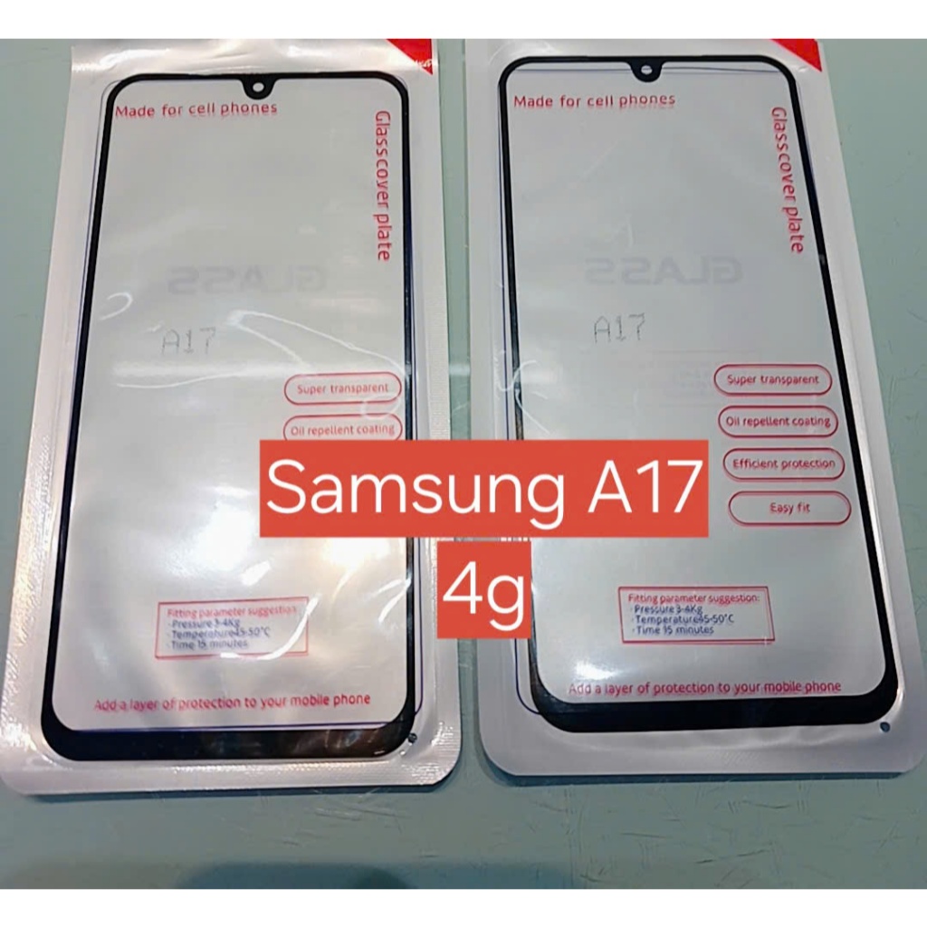 Kính samsung galaxy A17 4G có keo, kính samsung A17 4G, kính ép liền keo oca A175F