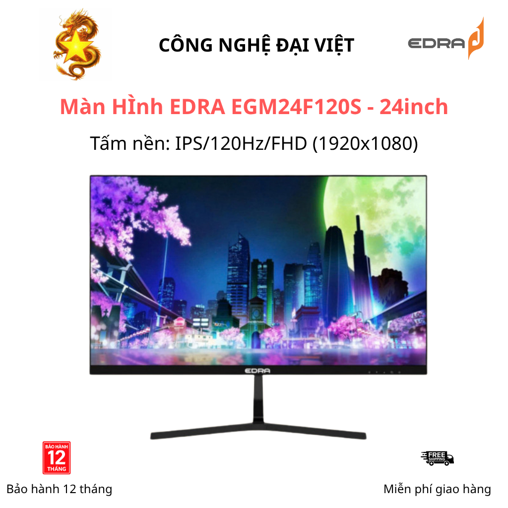 Màn hình gaming EDRA EGM24F120S 24 inch FullHD 120hz