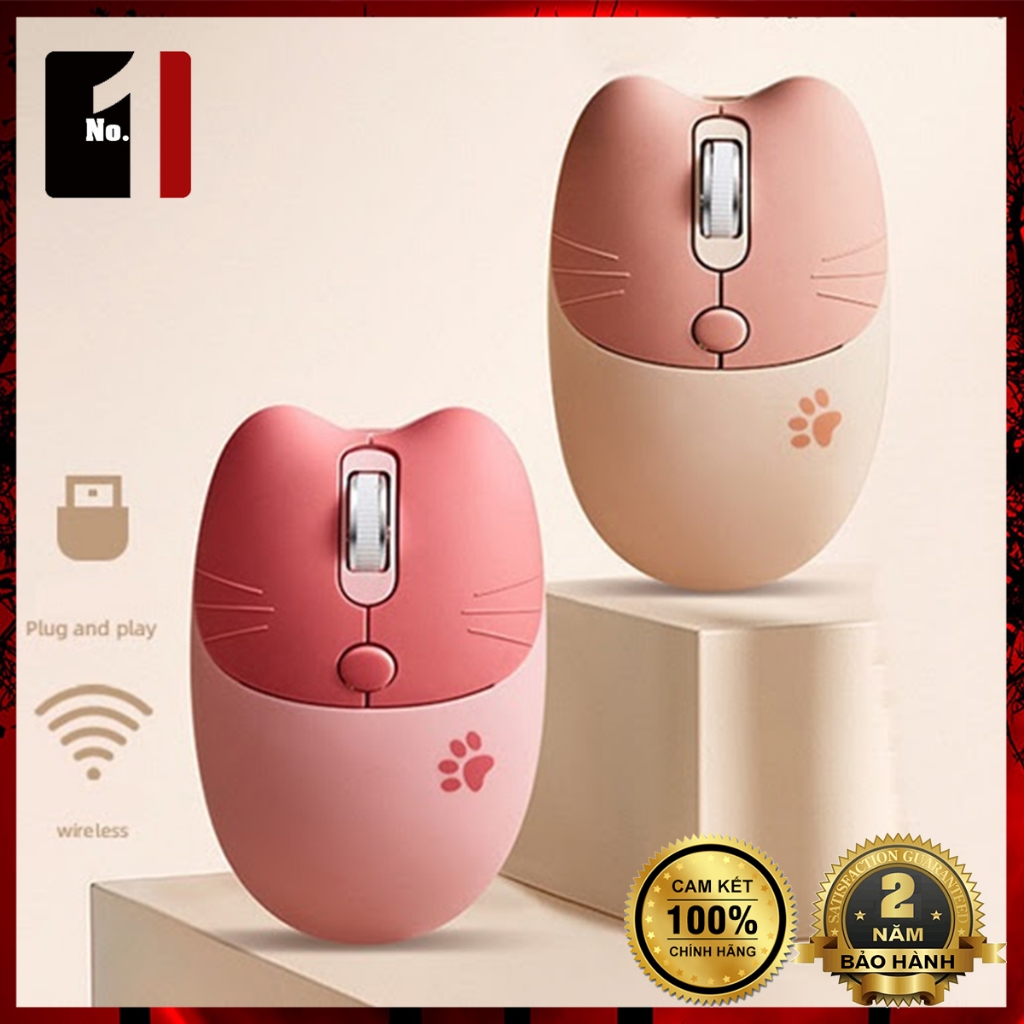 Chuột Không Dây Kết Nối 2.4G + Bluetooth MOFII M3DM Chuột Máy Tính Nhạy Thiết Kế Cute Đẹp Dùng Cho L