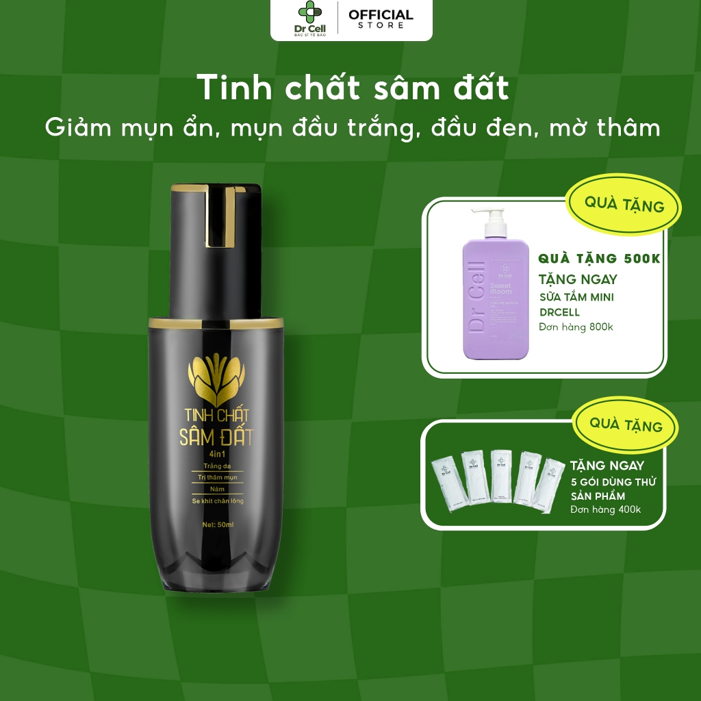 Tinh chất sâm đất DRCELL cho da mụn, thâm hỗ trợ giảm mụn ẩn, đầu trắng, đầu đen, mờ thâm - 50ml