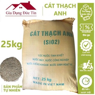 25kg Cát lọc nước, Cát Thạch Anh - Lọc Nước, Lọc nước giếng khoan, Lọc nước bể cá, Lọc Phèn, Dùng Cho Hệ Thống Lọc Nước.