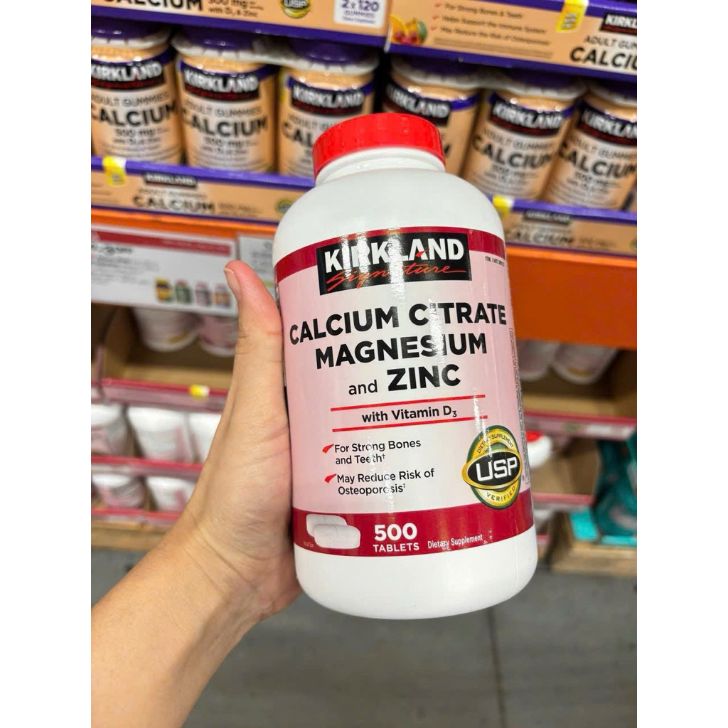 Kirkland Calcium Citrate Magnesium And Zinc (500 Viên)