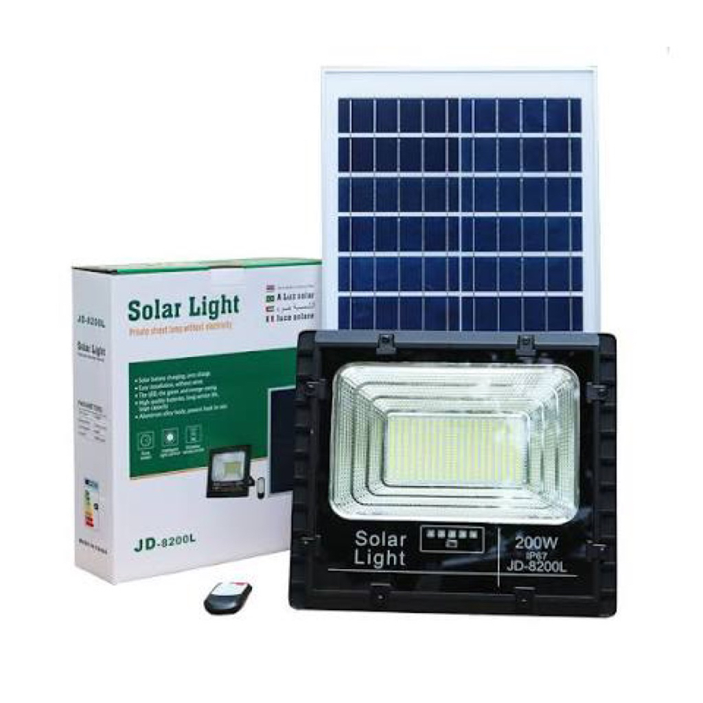 ĐÈN PHA LED NĂNG LƯỢNG MẶT TRỜI JD8200L 200W