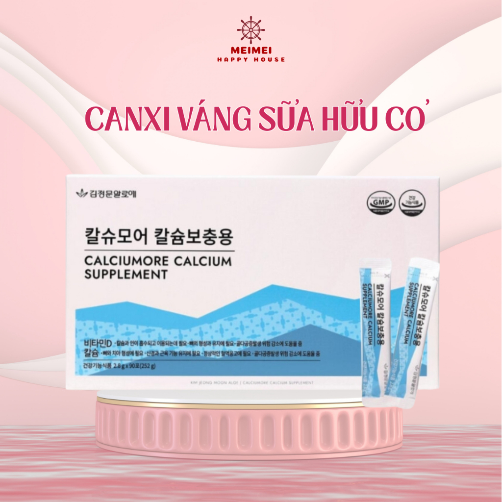 Canxi Váng Sữa Hữu Cơ Hàn Quốc Hỗ Trợ Phát Triển Chiều Cao - 1 Hộp 90 Gói