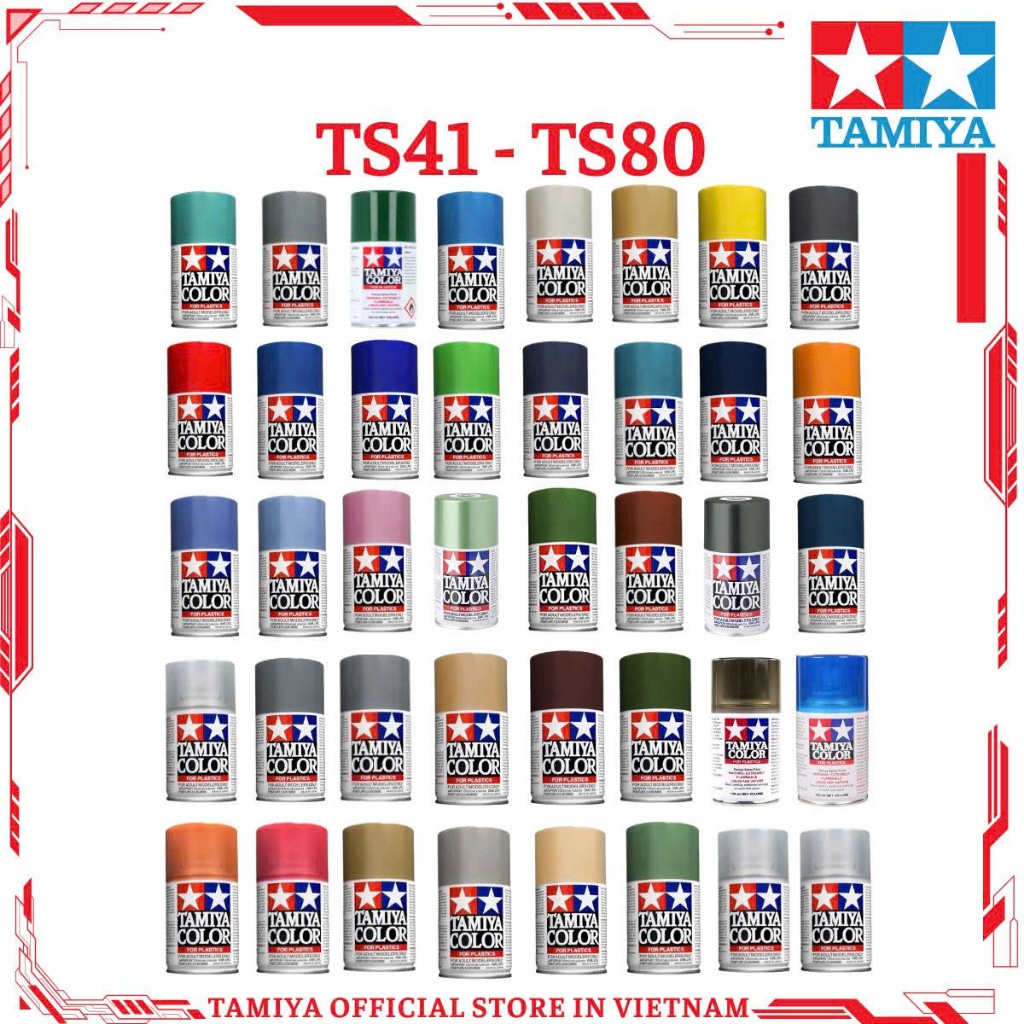 [TAMIYA] Sơn xịt TS 100ml (TS41-TS80)