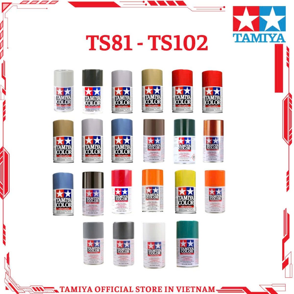 [TAMIYA] Sơn xịt TS 100ml (TS81-TS102)