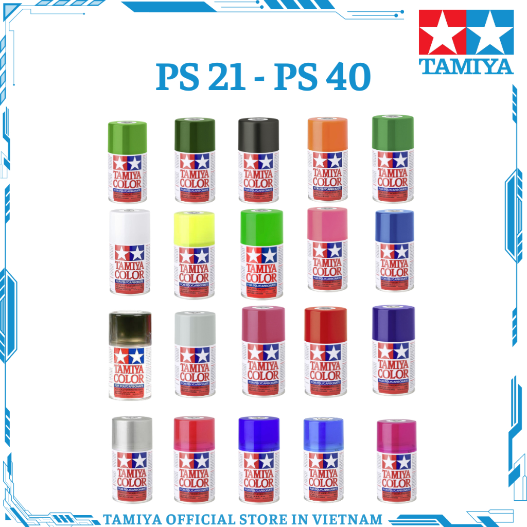 [TAMIYA] Sơn xịt PS 100ml (PS21-PS-40)