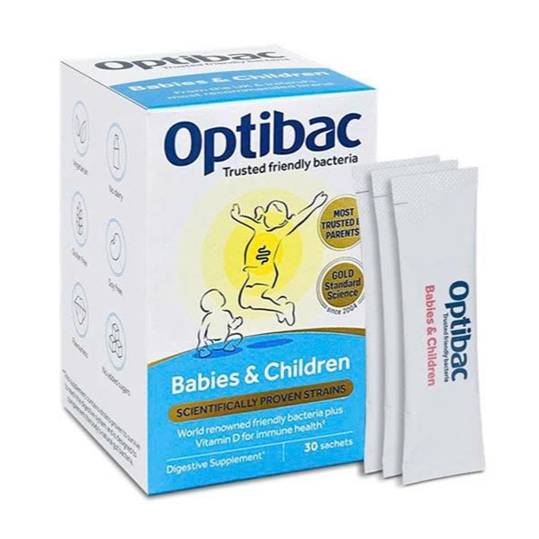 Optibac Babies & Children - Hộp 30 gói - HSD 31/10/2026 - chính hãng