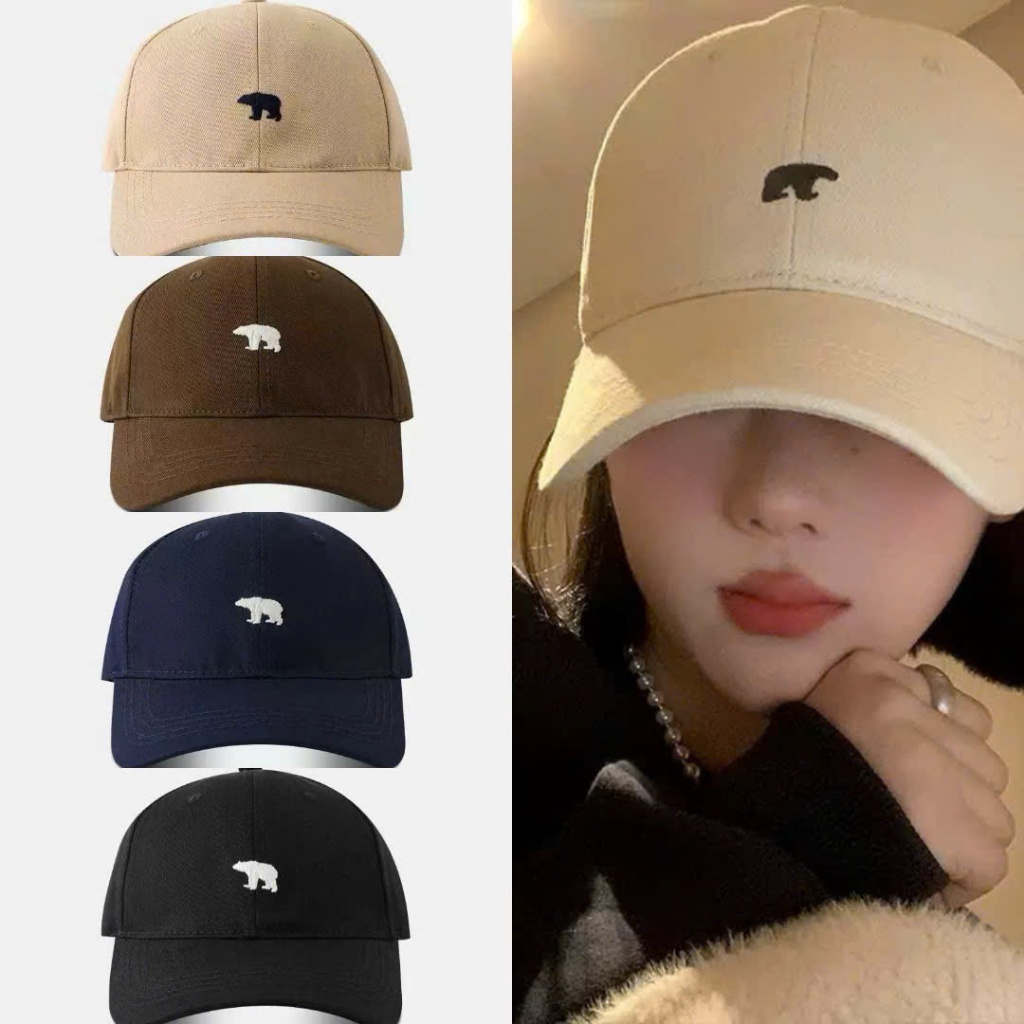 Mũ Lưỡi Trai Unisex Thêu Gấu Cực Cute – Nón Form Đẹp Chất Vải Dày Dặn Đủ Màu Hot Trend