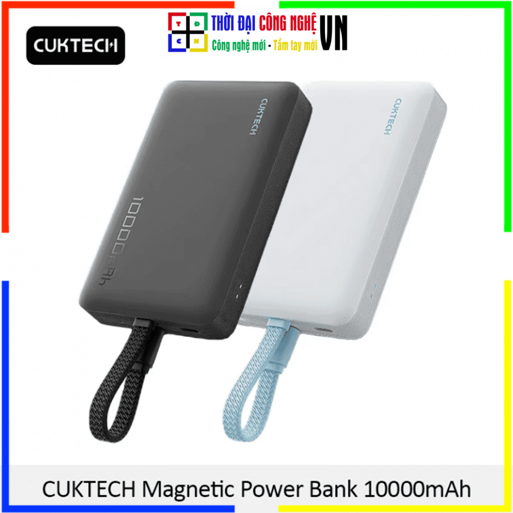 Pin Dự Phòng CUKTECH WPB100L CP132ML 10000mAh Sạc Nhanh Siêu Nhỏ Gọn - Hàng Chính Hãng Bảo Hành 18 T