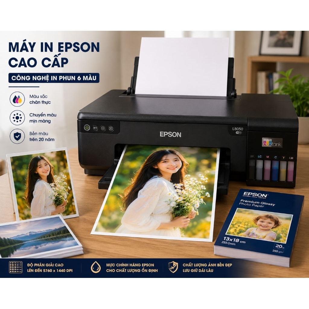 Ảnh In 13x18 Mực Dầu Cao Cấp Ép Plastic Bóng Đẹp