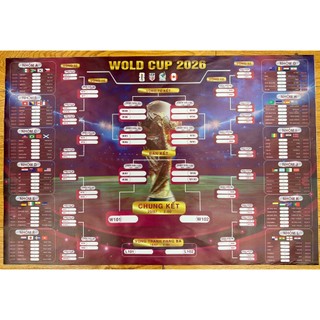 Mẫu lịch thi đấu World Cup 2026, chất liệu vải Silk