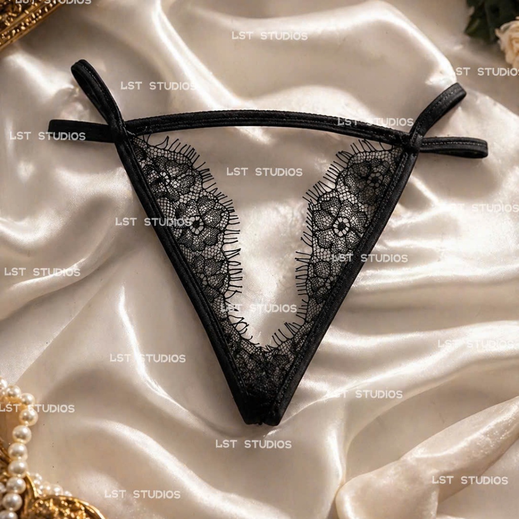QR19976 Nội Y Cổ Yếm Đáp Ren Mềm Mại Có BIGSIZE [Black Rose Seduction] Đồ Lót Ren Thiêu Đốt Gợi Cảm | BigBuy360 - bigbuy360.vn