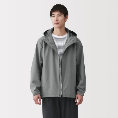 [26SS] MUJI Áo Khoác Nam Chống Thấm Nước Có Mũ