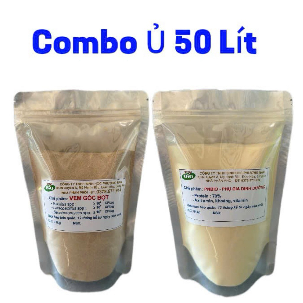 Combo Ủ 50 Lít, 100 Lít, 500 Lít