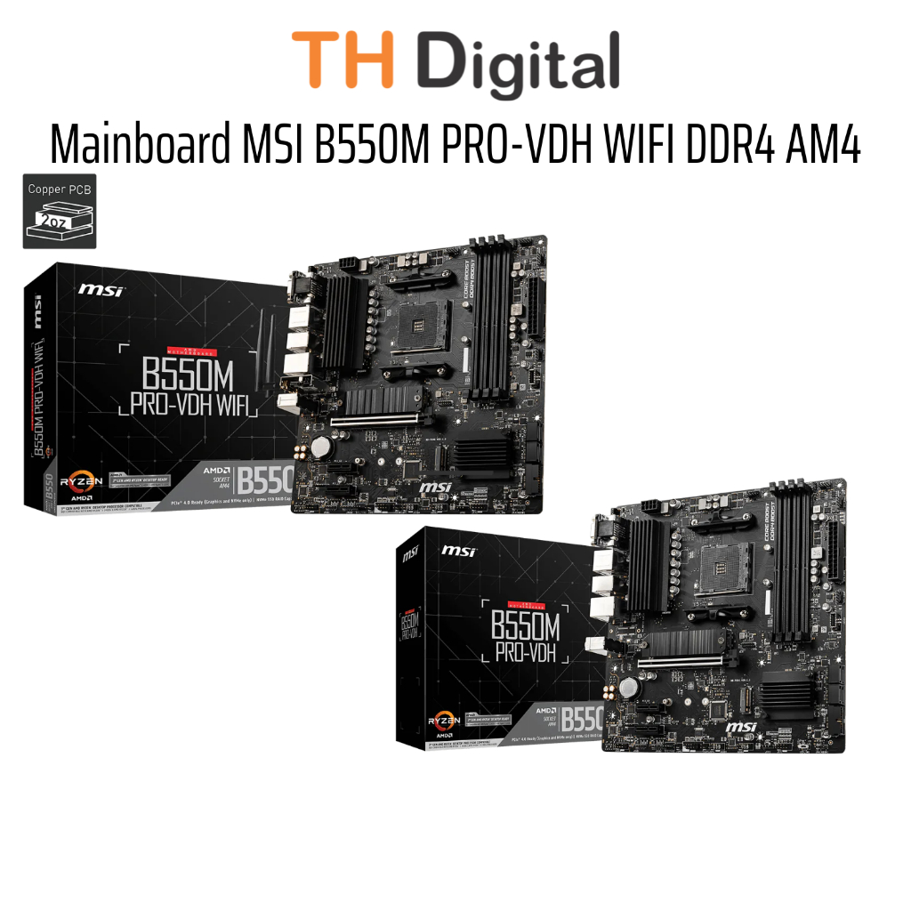 Mainboard MSI B550M PRO-VDH WIFI DDR4 AM4 - Hàng chính hãng