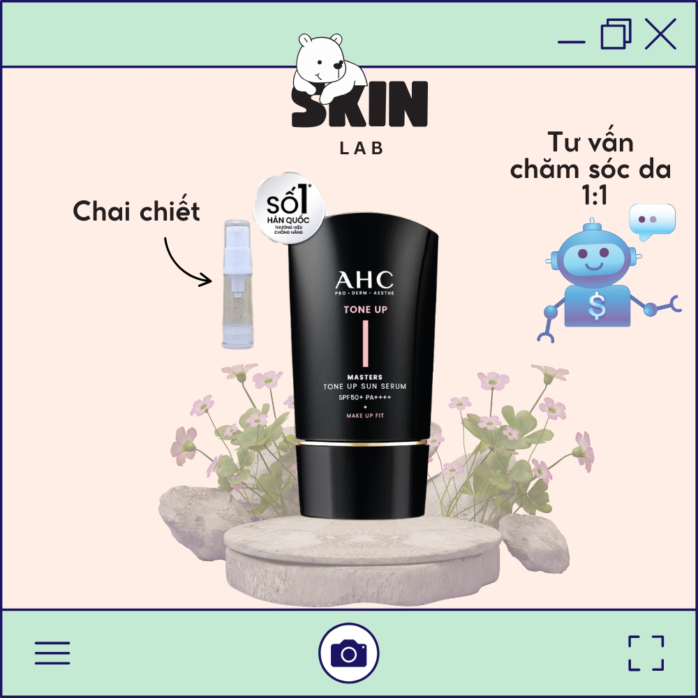 [AHC]_Serum Chống Nắng Hiệu Chỉnh Sắc Da, Nâng Tone Chuẩn Hàn AHC MASTERS TONE UP SUN SERUM