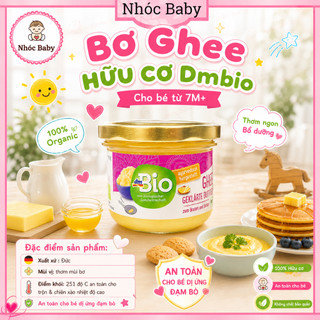 Bơ Ghee hữu cơ dmBio, EASY cho bé 7m+