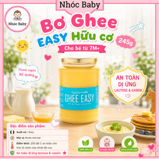 Bơ Ghee hữu cơ dmBio, EASY cho bé 7m+