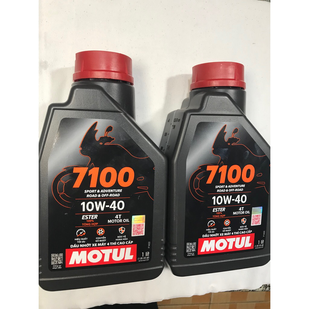 COMBO 2 CHAI DẦU NHỚT TỔNG HỢP MOTUL 7100 10w40