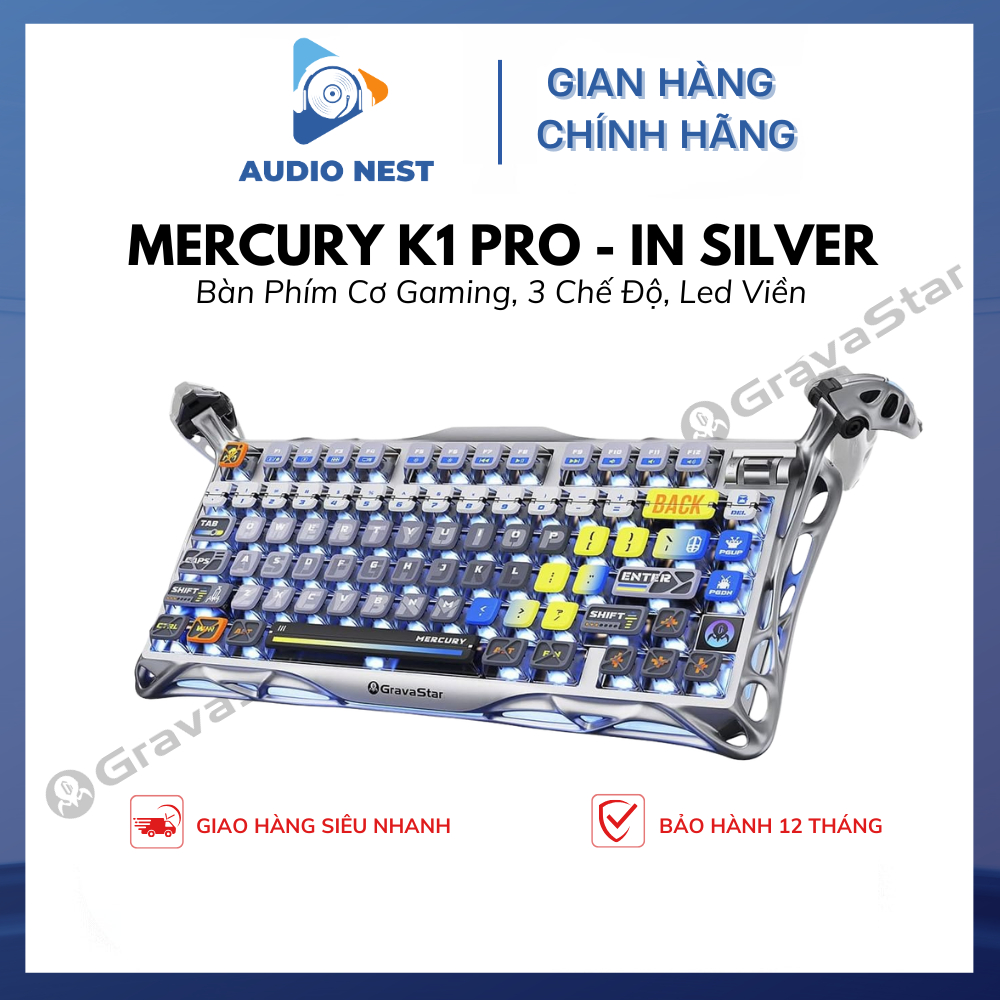 Bàn Phím Gaming Gravastar Mercury K1 Pro Special Edition Phantom - Bảo Hành 12 Tháng.